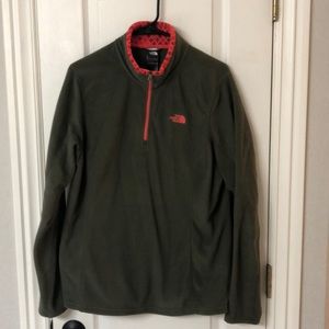 North Face 3/4 zip fleece